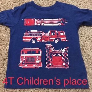4T Fire truck shirt
